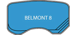 Swimming Pool Designs - DIY Swimming Pools' Belmont 8 Pool Design - 8 metre pool with a depth ranging between 1m to 1.7m